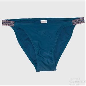 Xhilaration Bikini bottoms blue/green NWT